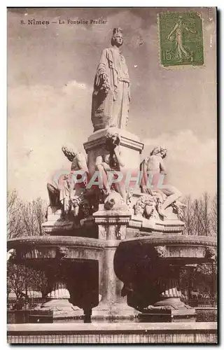 Ansichtskarte AK Nimes Fontaine Pradier