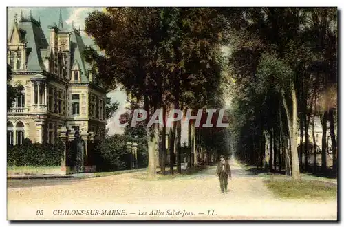 Cartes postales Chalons sur Marne Les allees Saint Jean