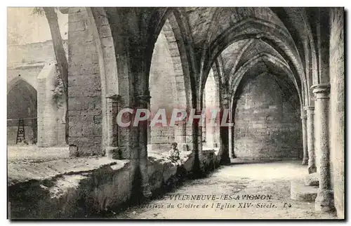 Ansichtskarte AK Villeneuve les Avignon Interieur du cloitre de l&#39eglise