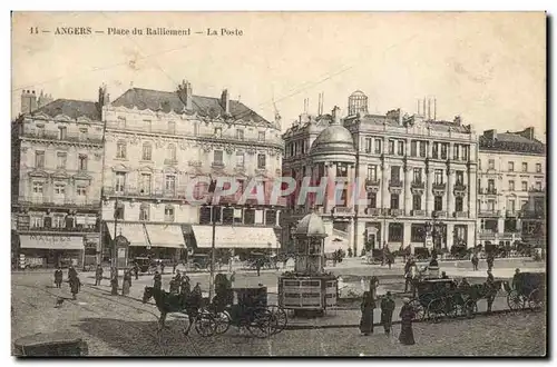 Angers Ansichtskarte AK Place du ralliement La poste