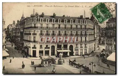 Angers Cartes postales place du ralliement et grand hotel