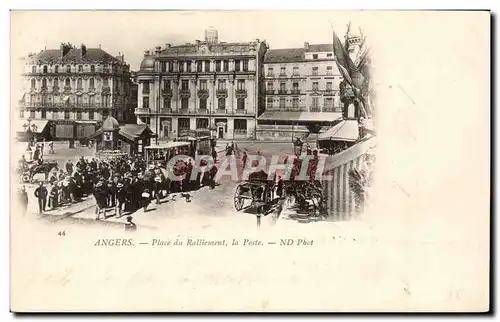 Cartes postales Angers Place du ralliement La poste