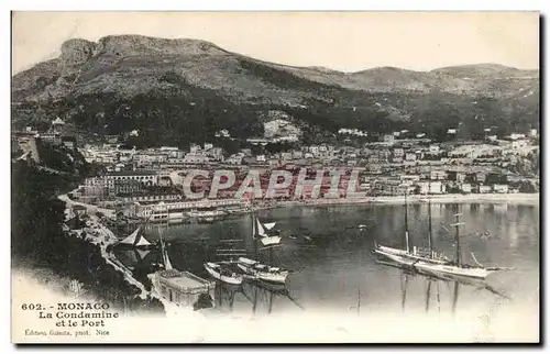 Cartes postales Monaco Monte Carlo La condamine et le port