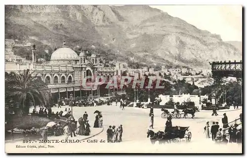 Cartes postales Monaco Monte Carlo Cafe de Paris