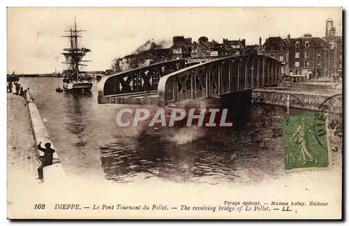 Cartes postales Dieppe Le pont tournant du Pollet