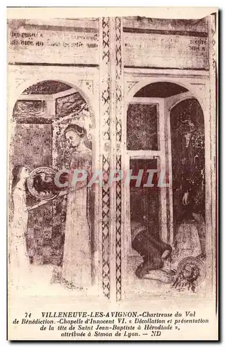 Villeneuve les Avignon Cartes postales Chartreuse du val de Benediction Chapelle d'Innocent VI