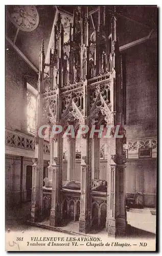 Villeneuve les Avignon Cartes postales Tombeau D'Innocent VI Chapelle de l'hospice