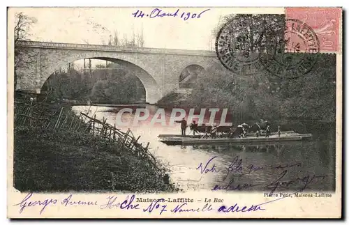 Cartes postales Maisons Laffitte Le bac ( vaches )