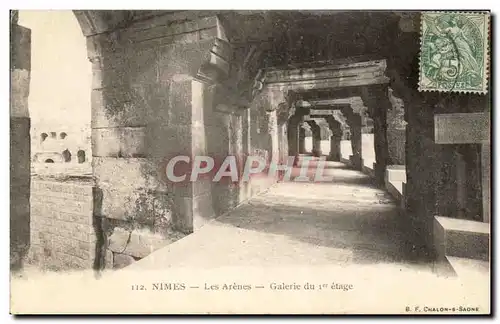 Nimes Cartes postales Les arenes Galerie du 1er etage