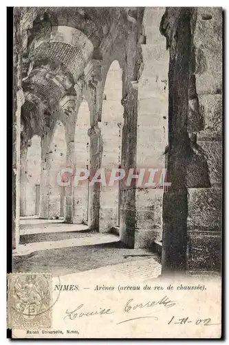 Nimes Cartes postales Les arenes arceau du rez de chaussee