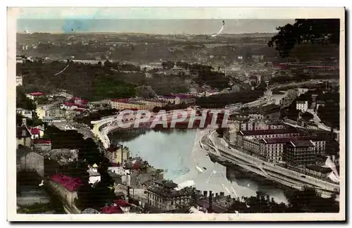 Cartes postales Lyon panorama Vue sur la SAone