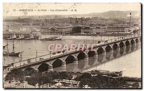 Bordeaux Cartes postales Le pont Vue d'ensemble