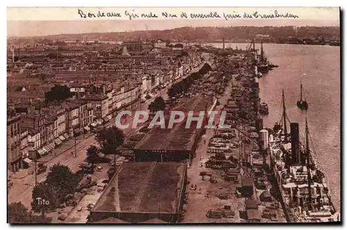 Bordeaux Ansichtskarte AK Vue d&#39ensemble prise du transbordeur