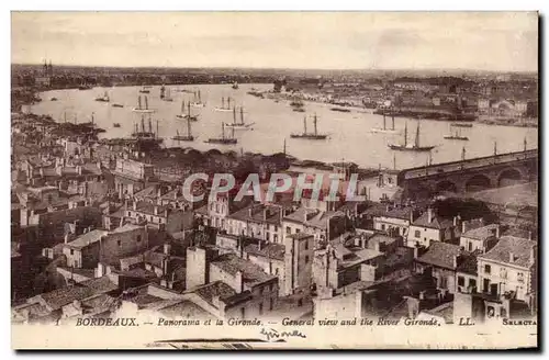 Bordeaux Ansichtskarte AK panorama de la Gironde