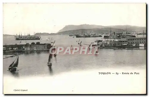 Toulon Cartes postales Entree du port