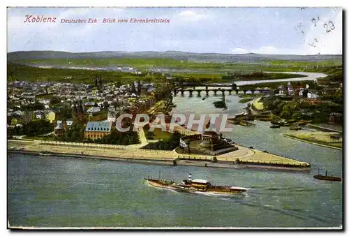 Koblenz Cartes postales Deustches Eck Ehrenbreitstein