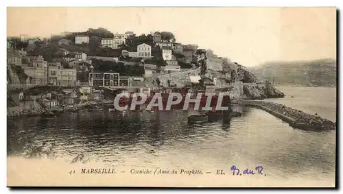 Marseille Cartes postales Corniche Anse du prophete