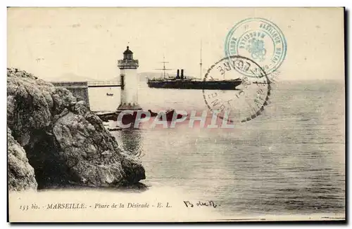 Ansichtskarte AK Marseille Phare de la Desirade Lighthouse