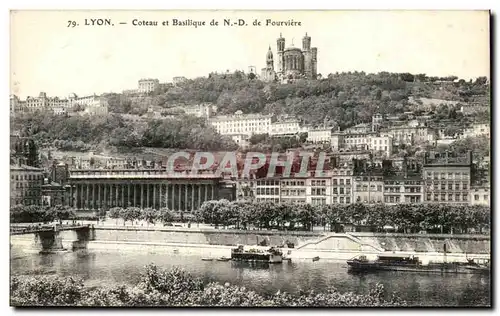 Ansichtskarte AK Lyon Coteau et basilique de ND de Fourviere