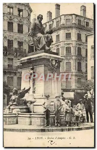 Lyon Ansichtskarte AK Statue d&#39 Ampere Enfants