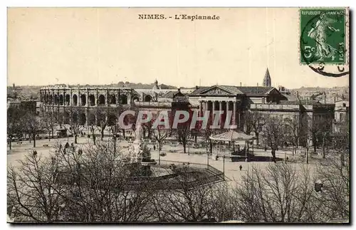 Cartes postales Nimes L'esplanade