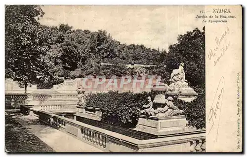 Ansichtskarte AK Nimes Jardin de la fontaine Le Nympheum