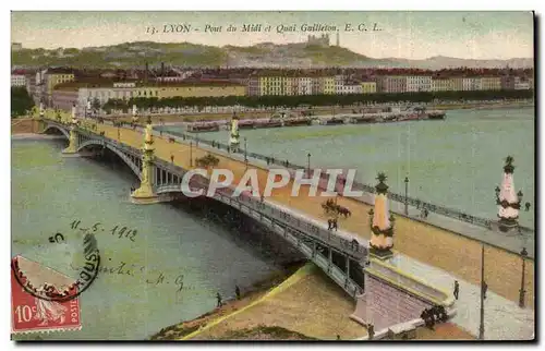 Ansichtskarte AK Lyon Pont du Midi et quai Gailleton