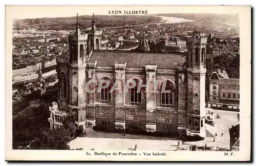 Ansichtskarte AK Lyon Basilique de Fourviere Vue laterale