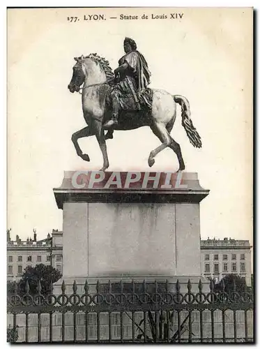 Cartes postales Lyon Statue de Louis XIV