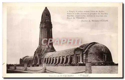 Ansichtskarte AK Militaria Phare et ossuaire de Douaumont