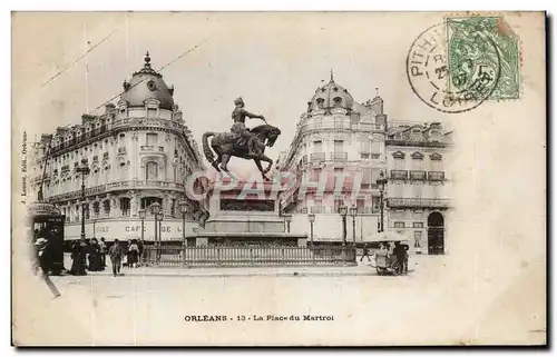 Cartes postales Orleans Place du martroi Jeanne d&#39arc