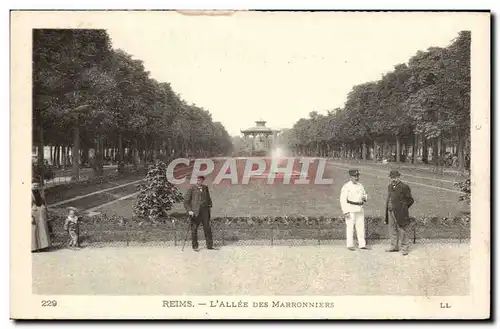 Reims Ansichtskarte AK Allee des maronniers