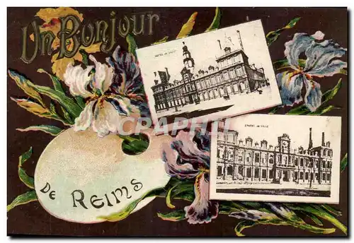 Reims Cartes postales Bonjour