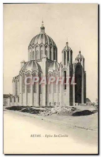 Reims Ansichtskarte AK Eglise Sainte clotilde