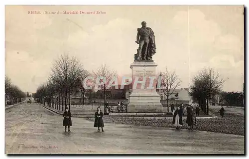 Reims Cartes postales Statue du marechal Drouet D&#39Erlon