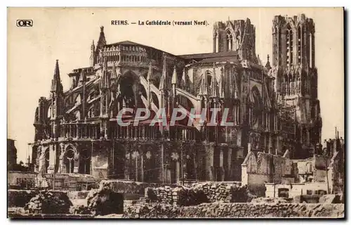 Cartes postales Reims La cathedrale