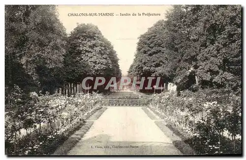 Cartes postales Chalons sur Marne Jardin de la prefecture