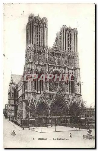 Cartes postales Reims La cathedrale