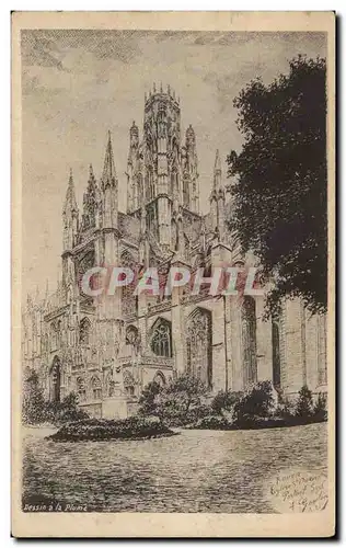 Rouen Cartes postales Eglise St ouen Portail sud