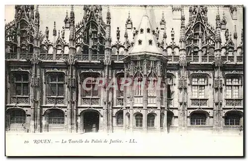 Rouen Cartes postales La tourelle du palais de justice