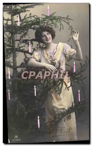 Cartes postales Fantaisie Femme Noel Christmas