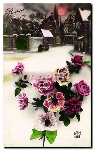 Cartes postales Fantaisie Fleurs