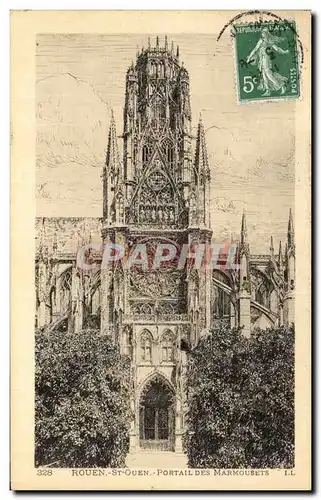 Rouen Cartes postales St ouen Portail des Marmousets