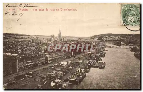 Rouen Cartes postales Vue prise du haut du transbordeur