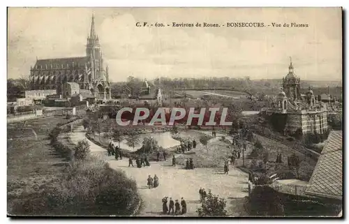 Rouen Ansichtskarte AK Bonsecours Vue du plateau