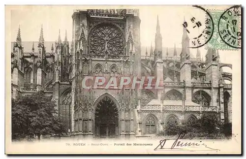 Rouen Cartes postales Saint ouen Portail des Marmousets