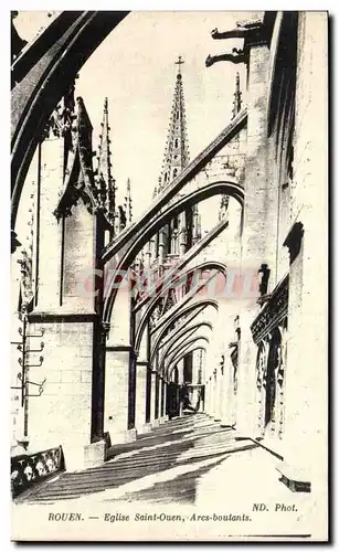 Rouen Cartes postales Eglise Saint ouen Arcs boutants