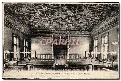 Rouen Cartes postales Palais de justice Le plafond de la cour d&#39assises