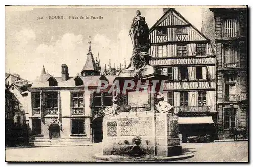 Rouen Ansichtskarte AK Place de la pucelle