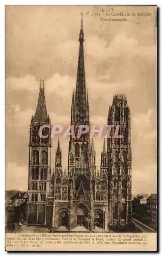 Rouen Cartes postales Cathedrale Vue d&#39ensemble